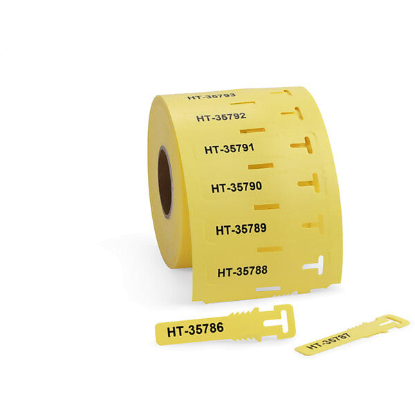 HellermannTyton Kennzeichnungsschilder 12x74mm PUR gelb TAGPU12X74LOOP-BU ge